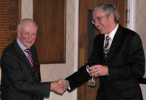Don Presenting Phil with The Points Award Cup