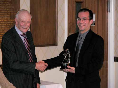 Don Presenting Roger with The Stan Olman Award