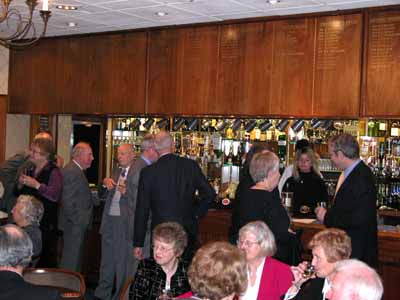 Members and guests before the dinner