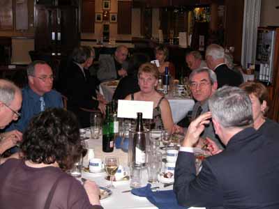 Members and guests at Chairman's table enjoying the meal