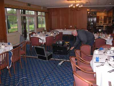 Preparations at the Reading Golf Club