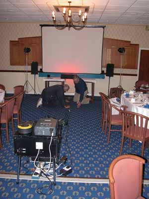 Preparations at the Reading Golf Club