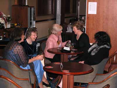Guests talking before the meal
